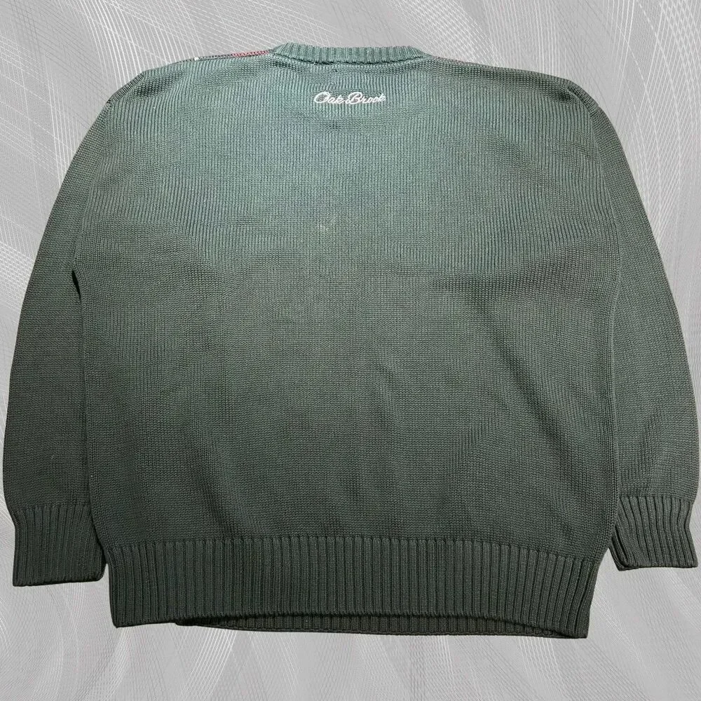 Oak Brook x Carnegie Mellon University Upcycled Tartan Plaid Sweater Size XL